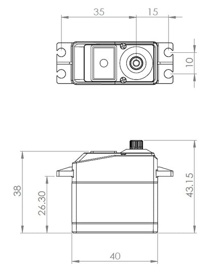 MKS DS9910 High Torque Coreless Servo Motor 4.8V–7.0V