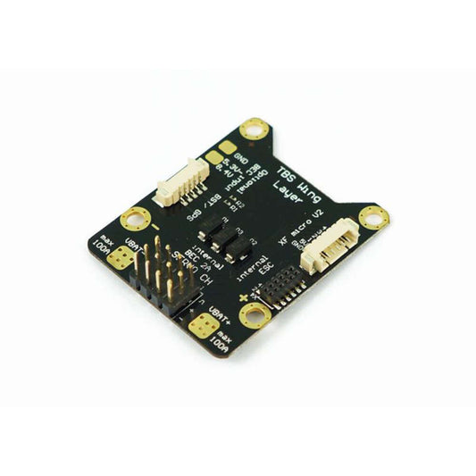 TBS Wing Layer PowerCube FPVision add-on PCB with 100A ESC connector ports and solder pads