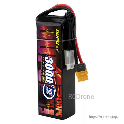 DUPU 3S / 4S / 6S 3000mAh 35C / 60C / 70C Drone LiPo Battery For RC Helicopter, Airplane, Toys