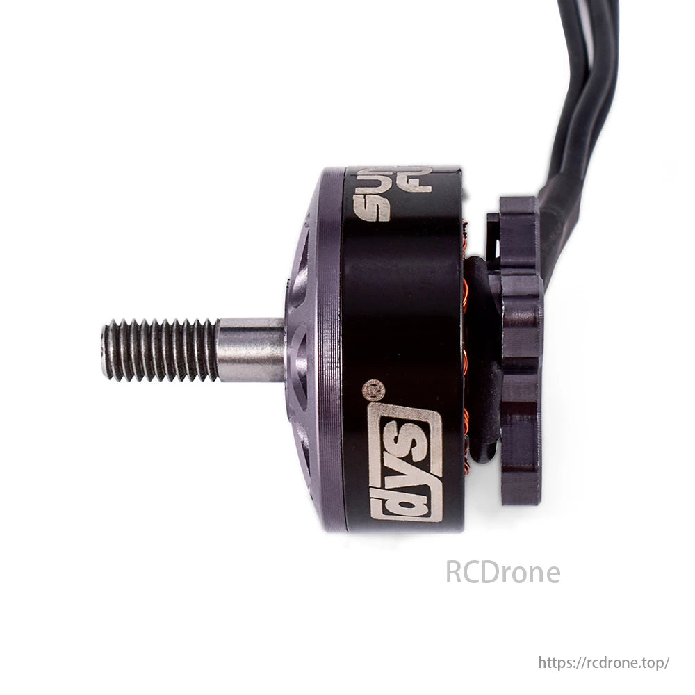 DYS 2207 Brushless Motor, Propeller mounting made simple and secure with CW-threaded shaft (M5)