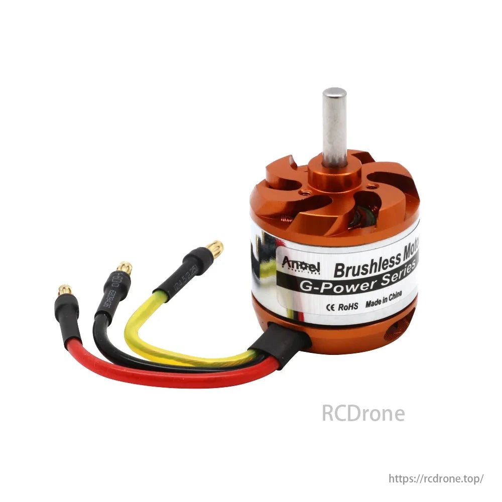 Brushless motor, G-Power Series, made in China, with three cables.