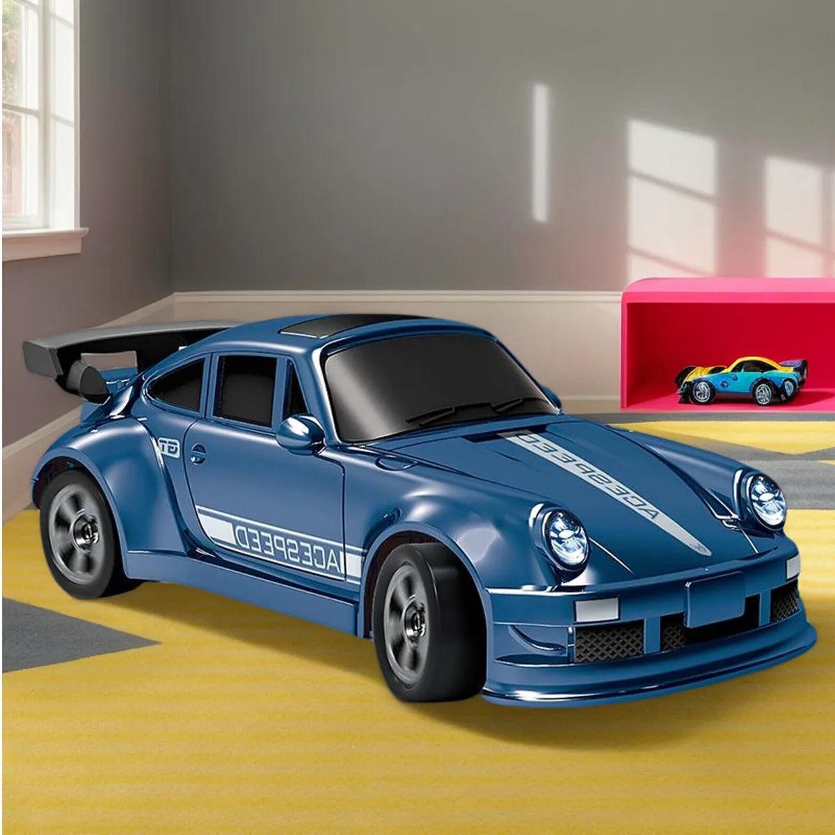 1/64 RC Car 2.4G 4WD High Speed Drift Mini Desktop Racing Car Four Wheel Drive Radio Controlled Mini GTR Racing Model Boy Toy