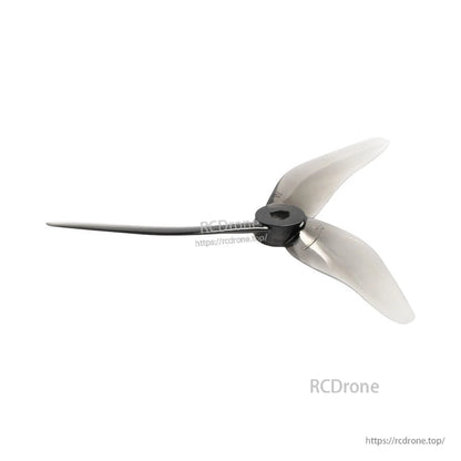 Dalprop Nepal N2 Freestyle FPV Propeller, Dalprop Nepal N2 freestyle FPV tri-blade propeller in translucent gray with black hub
