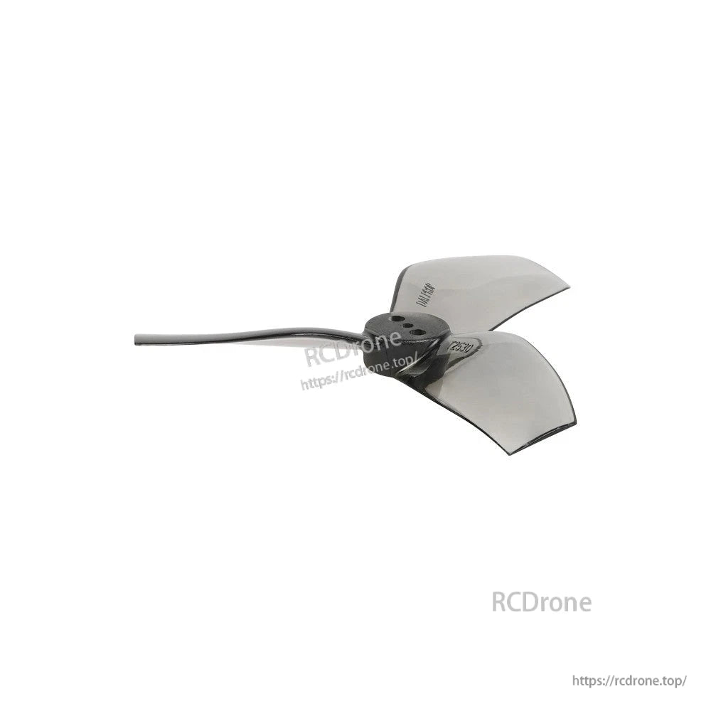 Dalprop Cyclone T2530 2.5-inch tri-blade T-mount FPV drone propeller in smoky gray finish