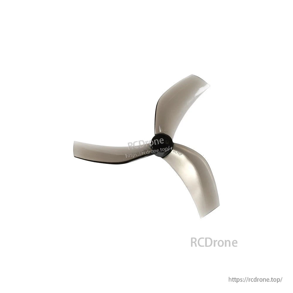 Dalprop Cyclone T3528 3.5-inch tri-blade drone propeller with translucent gray blades and black hub