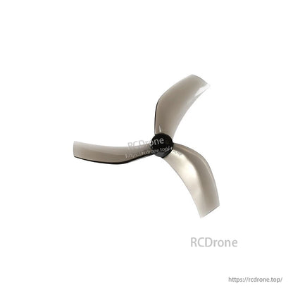 Dalprop Cyclone T3528 3.5-inch tri-blade drone propeller with translucent gray blades and black hub
