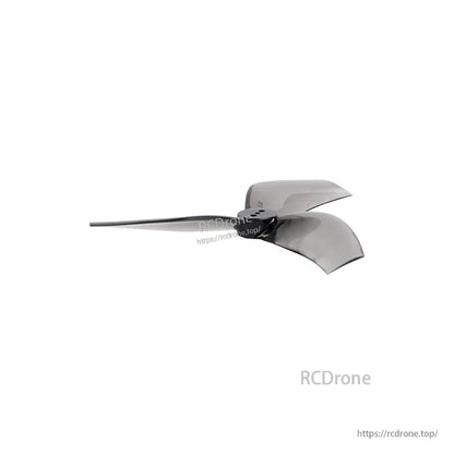 Dalprop Cyclone T3528 3.5-inch tri-blade T-mount FPV drone propeller with black hub and translucent gray blades