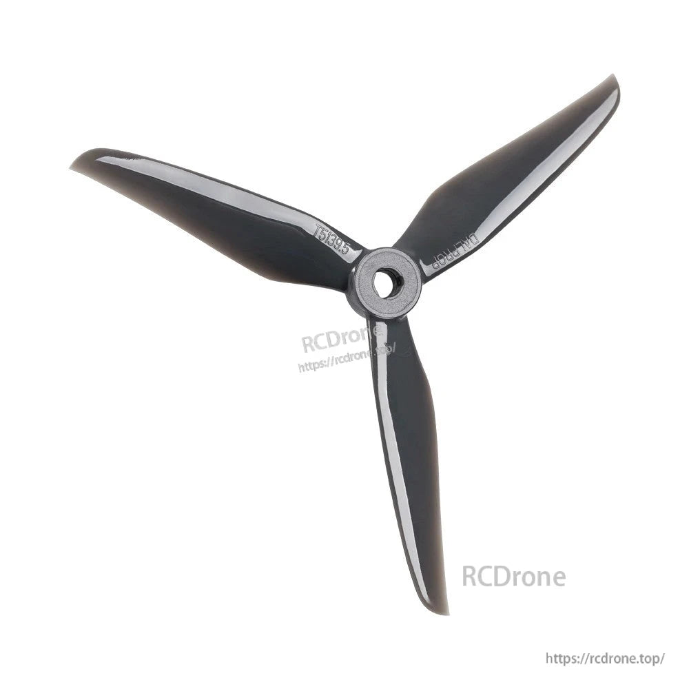 Dalprop Cyclone T5139.5 black 3-blade freestyle FPV drone propeller with center mounting hub