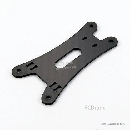 Carbon fiber bottom plate with center slot and mounting holes for the Darwin 129 quad frame