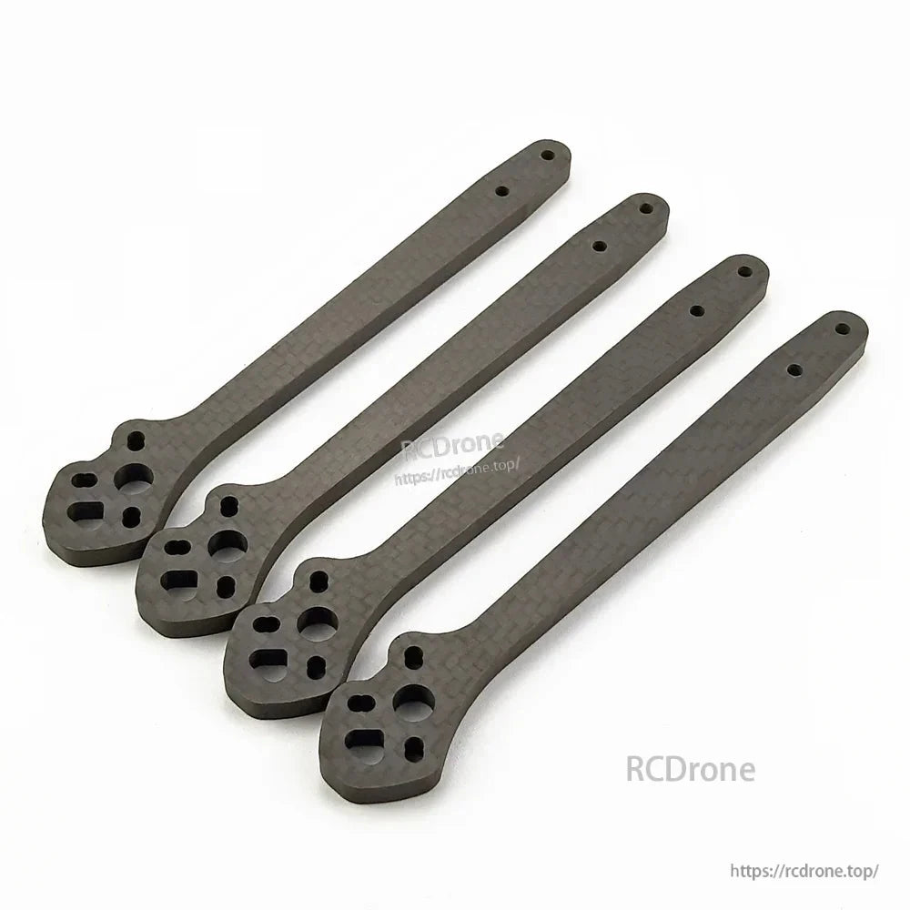 Set of four carbon fiber quadcopter arms with motor mounting holes for Darwin 129 frame
