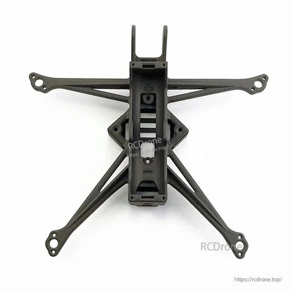 Rear/top view of frame showing U-shaped front bracket and center channel cutouts