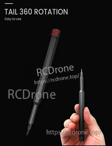 DarwinFPV 24-in-1 precision magnetic screwdriver kit handle with 360° rotating tail cap for control