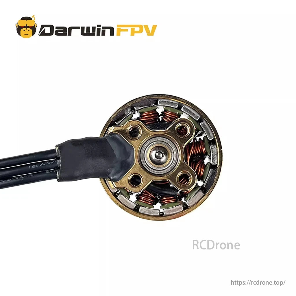 DarwinFPV 2507 1850KV 3-6S Brushless Motor. The DarwinFPV 2507 1850KV Brushless Motor is designed for high-performance 6-7 inch FPV drones. providing balanced thrust and efficiency.