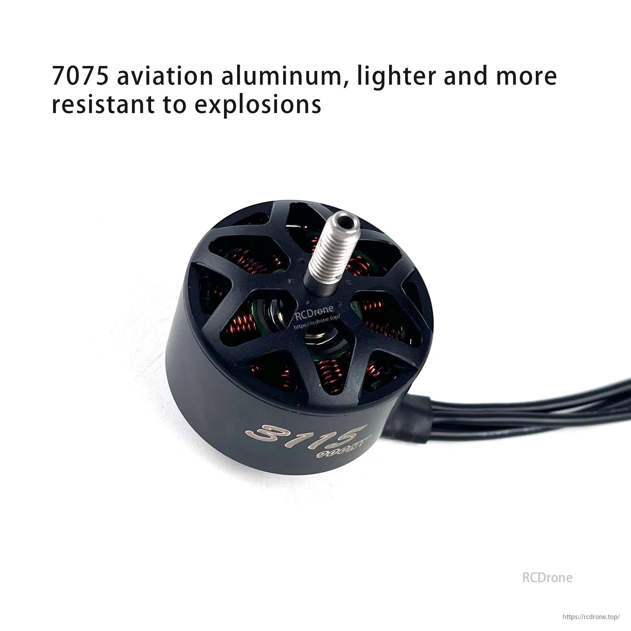 DarwinFPV 3115 900KV Brushless Motor, 7075 aviation aluminum motor, lighter and explosion-resistant, 3115 model