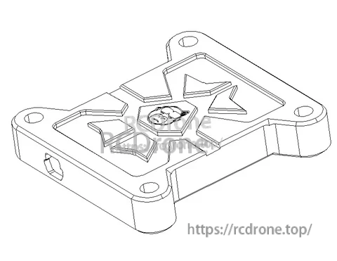 HULK VTX housing design rendering with four corner mounting holes and side connector cutouts
