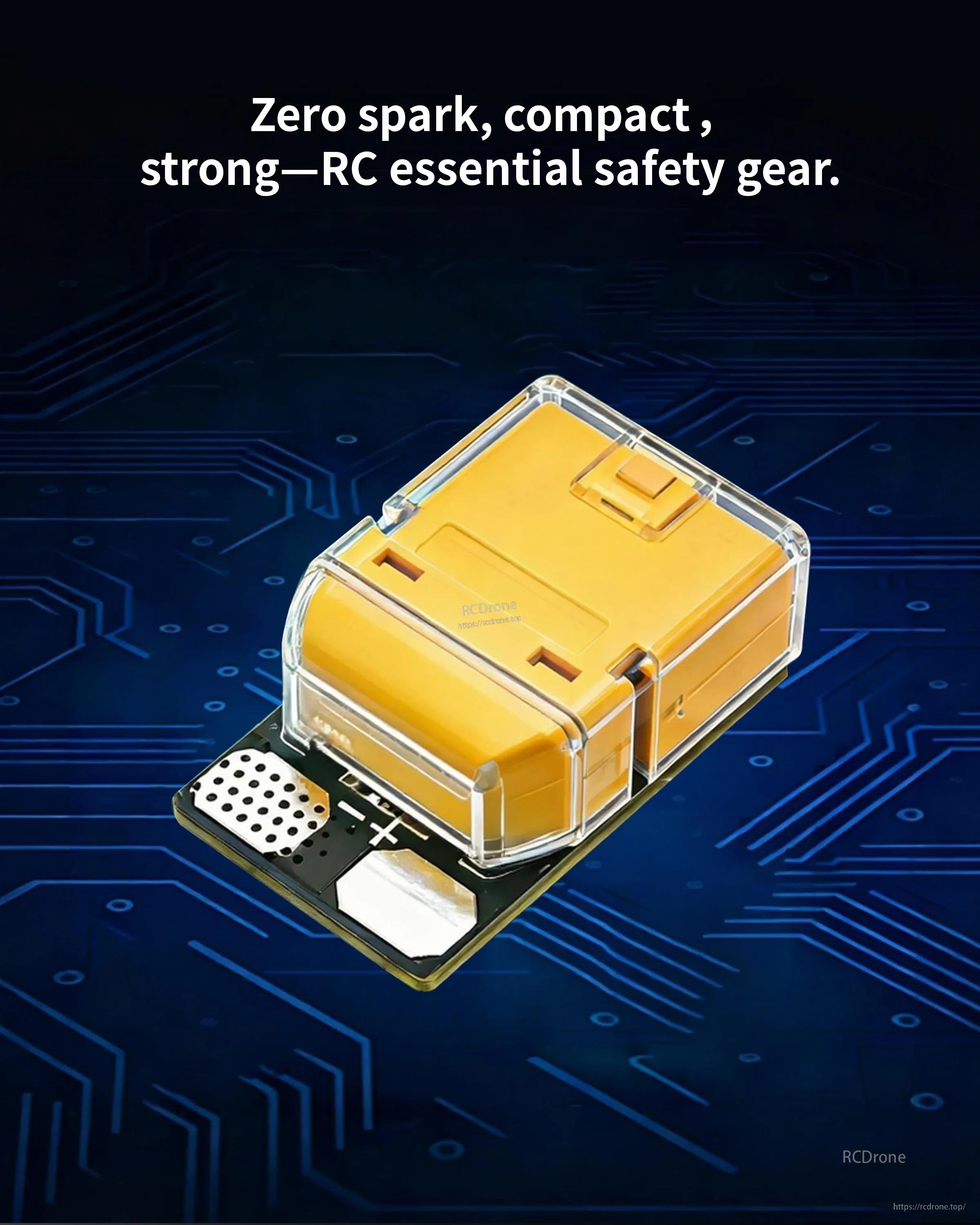 DarwinFPV anti-spark XT60 filter module with compact integrated plug for FPV drone LiPo connection