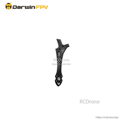 Single carbon fiber rear arm piece with motor mount holes for ApeStyle D6 245mm wheelbase frame