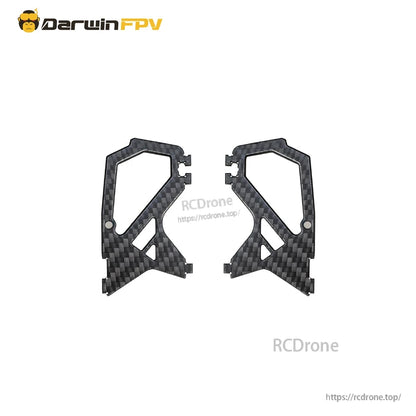 Two carbon fiber side plates for ApeStyle X6 frame, matching left and right pieces
