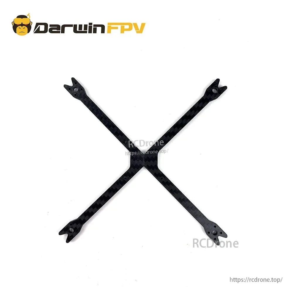 Carbon fiber X-style arm plate with motor mount holes for DarwinFPV BabyApe V2 frame