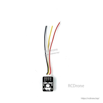 Small PCB module with 4-wire harness included in the kit, compact board with connector header