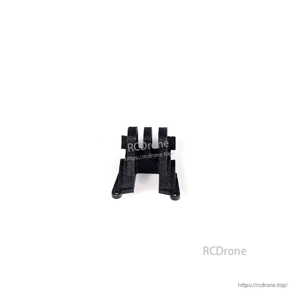 Black 3D printed mounting bracket included with the BabyApe II frame kit, small clip-style part