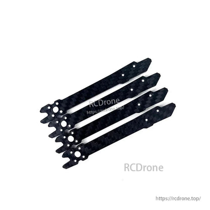 Set of four carbon fiber replacement arms for DarwinFPV BabyApe II 3.5 inch frame