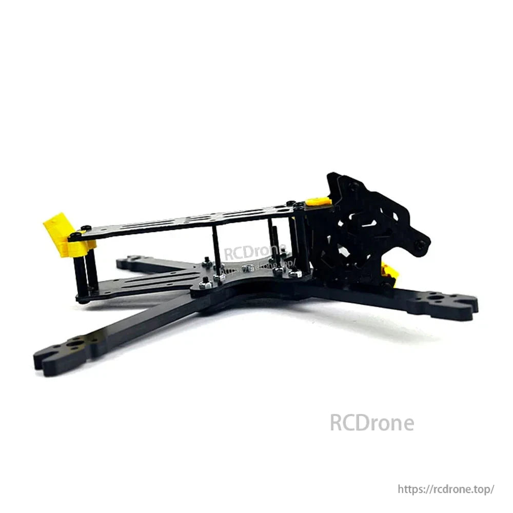 DarwinFPV BabyApe II 156mm wheelbase frame kit side view showing standoffs and front plate