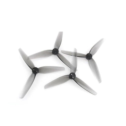 HQProp T3.5X2X3 3.5 inch tri-blade propellers for DarwinFPV BabyApe II, translucent gray, 10mm hub