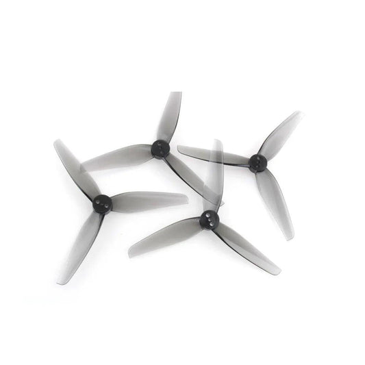 HQProp T3.5X2X3 3.5 inch tri-blade propellers for DarwinFPV BabyApe II, translucent gray, 10mm hub