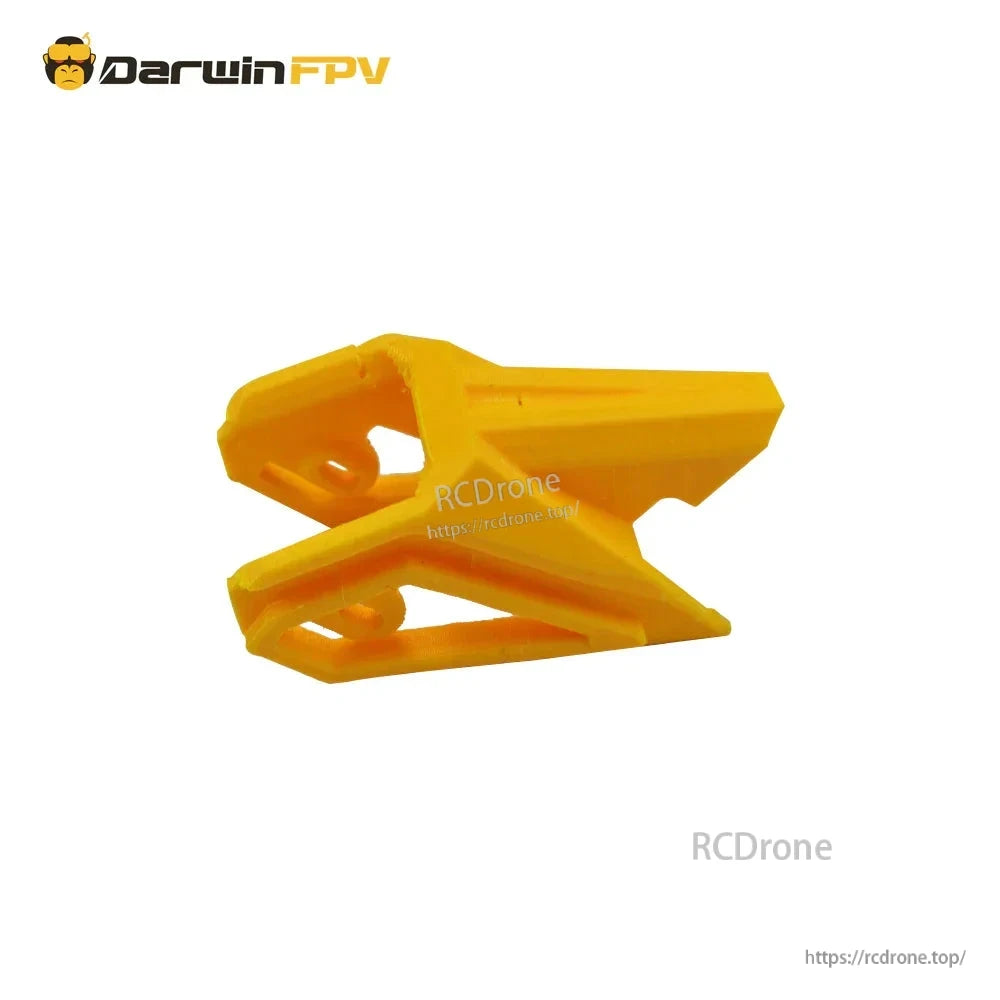 Yellow TPU canopy/camera mount piece for BabyApe III frame, protective top shell component