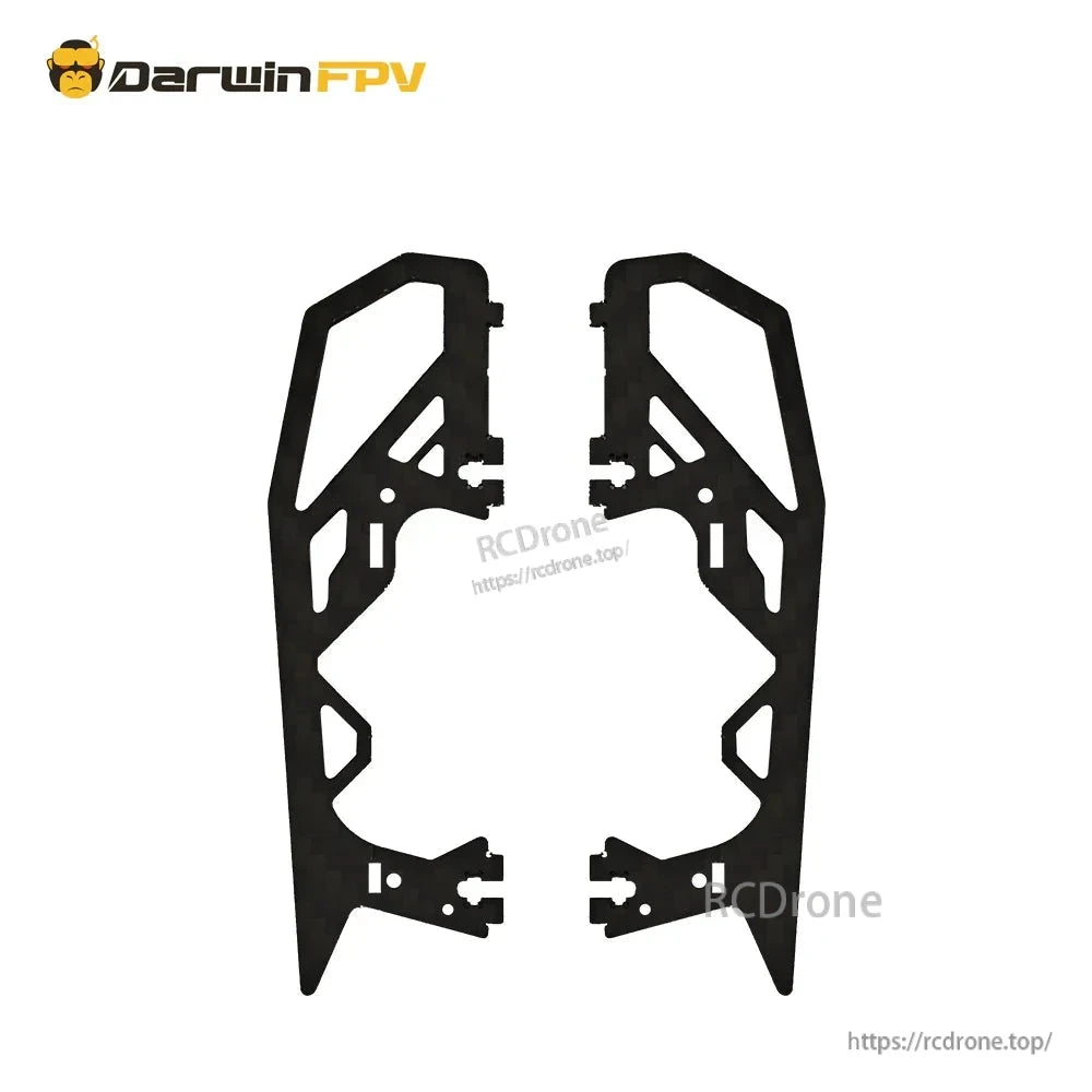 Pair of carbon side plates for BabyApe III Mini frame body, left and right matching panels