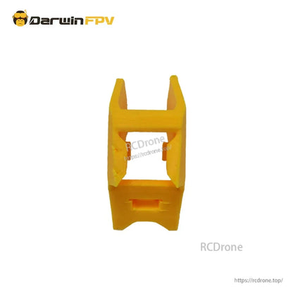 Yellow TPU front bumper or camera mount piece for FPV drone frame