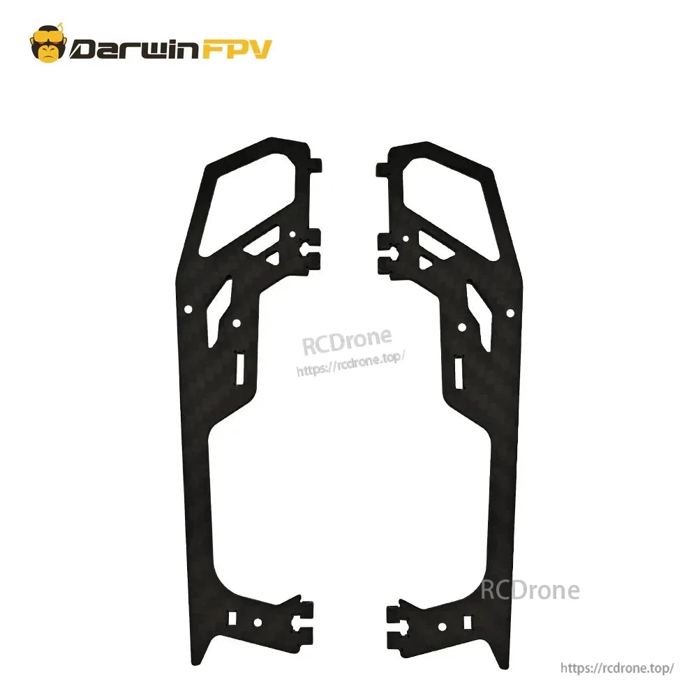 Pair of carbon fiber side plates for the frame kit, left and right pieces