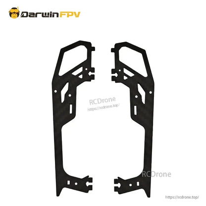 Pair of carbon fiber side plates for the frame kit, left and right pieces