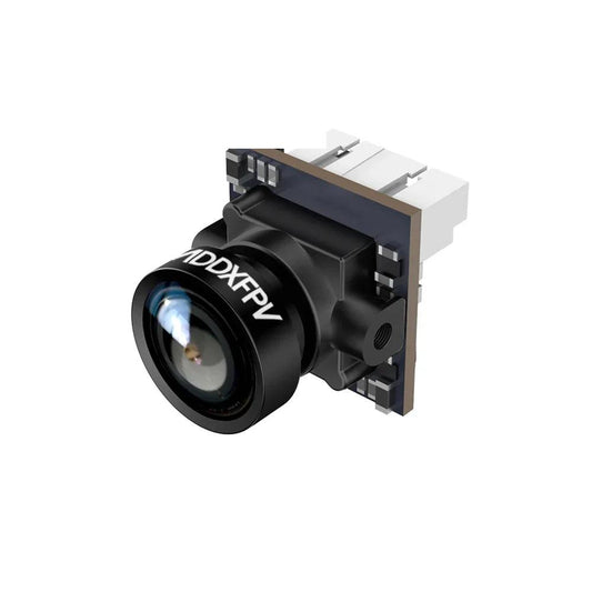 DarwinFPV Caddx Ant Micro FPV Camera front angle view with lens module and PCB connector