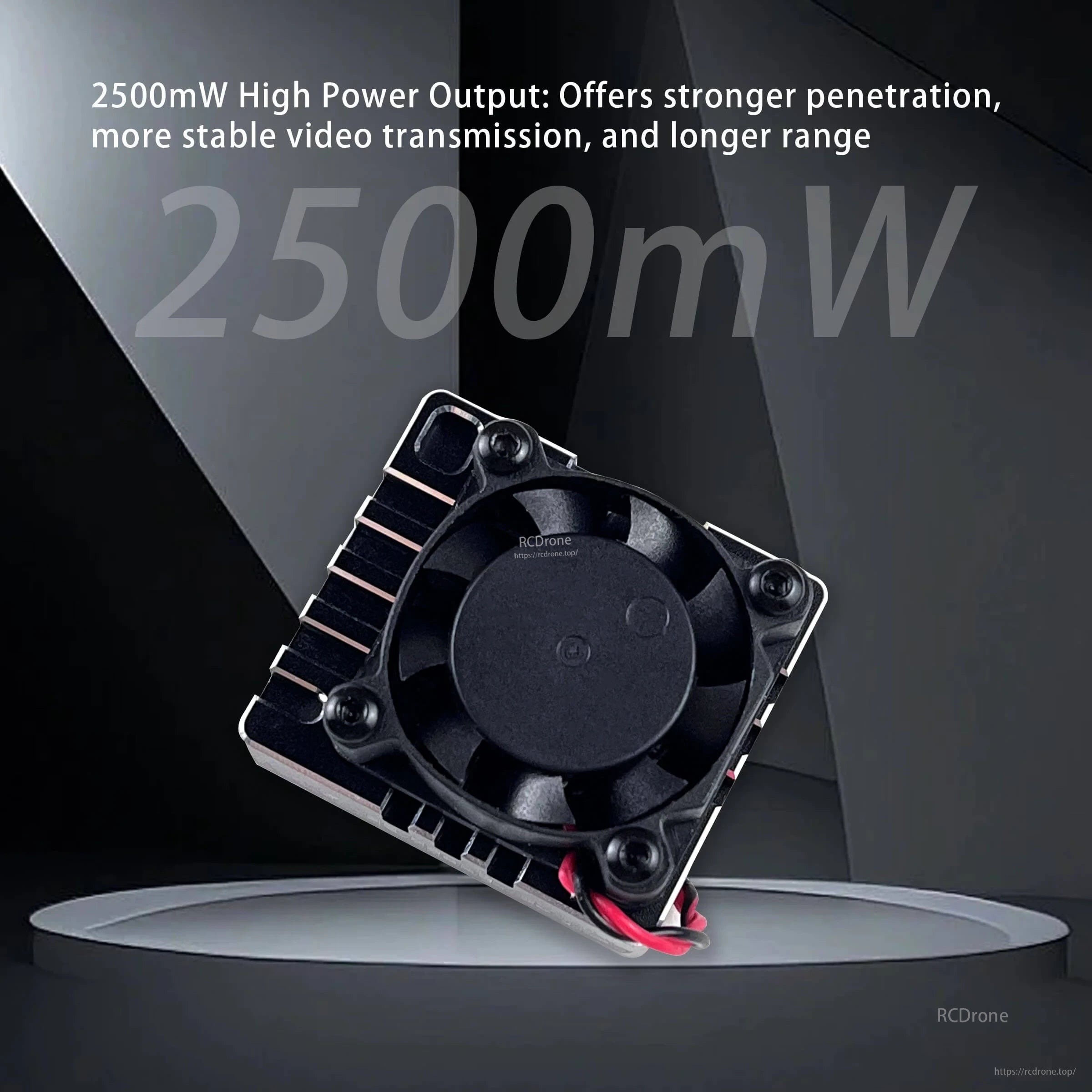 DarwinFPV Cement 5.8GHz 2.5W waterproof analog FPV VTX with aluminum heatsink and cooling fan