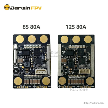 DarwinFPV Cement Ultra-Durable 80A Waterproof ESC (BLHeli_32/AM32) 4-12S LiPo, IP67, Telemetry