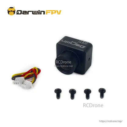 DarwinFPV Cement Ultra Durable FPV Drone Camera kit with wiring harness and four screws