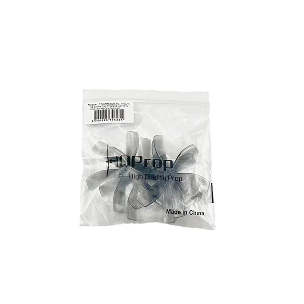 HQProp bagged 63mm 6-blade propeller set, packaging with barcode label