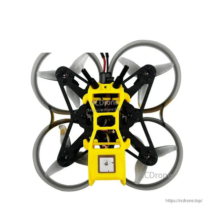 Bottom view with canopy removed, showing internal wiring and square patch module at front