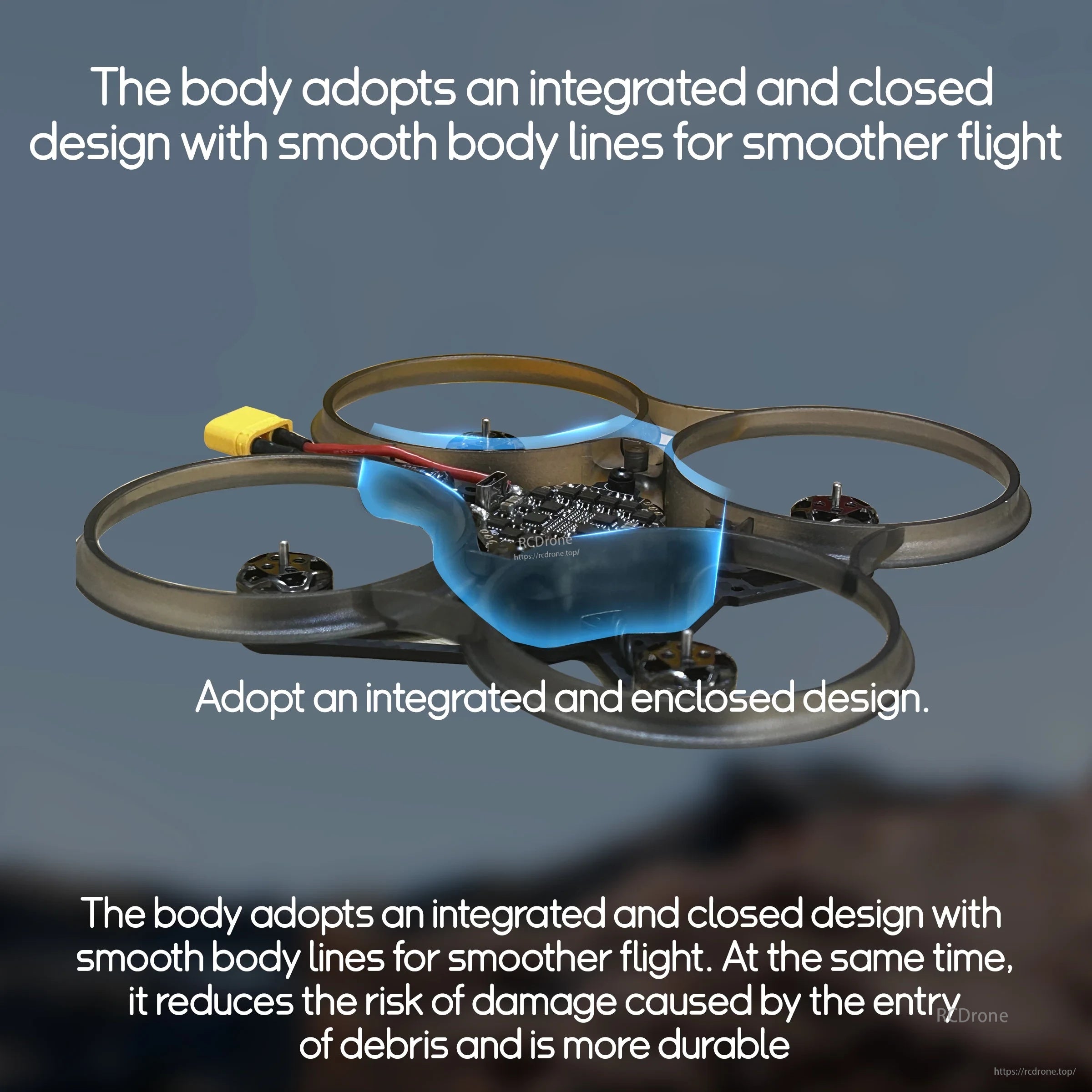 CineApe20 integrated closed-body design with smooth ducts to reduce debris ingress and improve durability