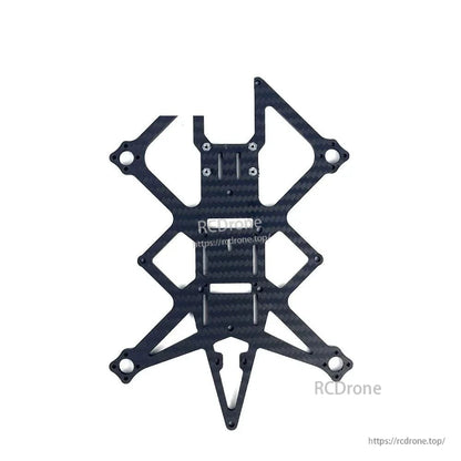 Carbon fiber main frame plate with motor mount arms and center mounting slots
