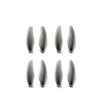 DarwinFPV F4019-2 folding propeller blades set, eight black 4-inch prop blades on white background