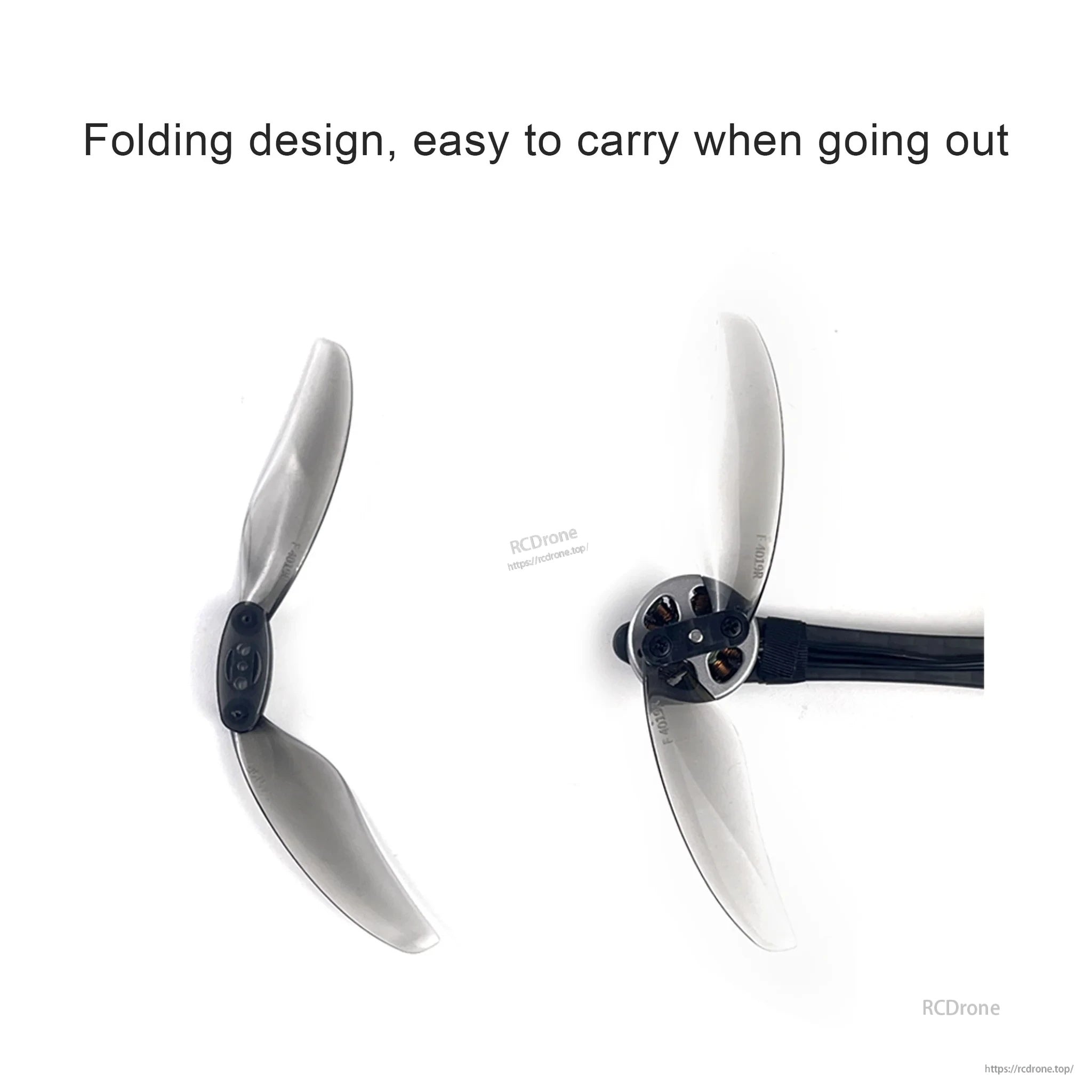 DarwinFPV F4019-2 folding 4-inch two-blade propeller, folding design for easier carrying and storage
