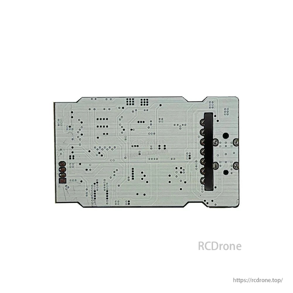 Back side of the rectangular FC board showing PCB traces and through-holes, no components