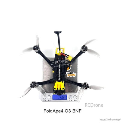 FoldApe4 O3 BNF on digital scale showing 156.7 g weight display
