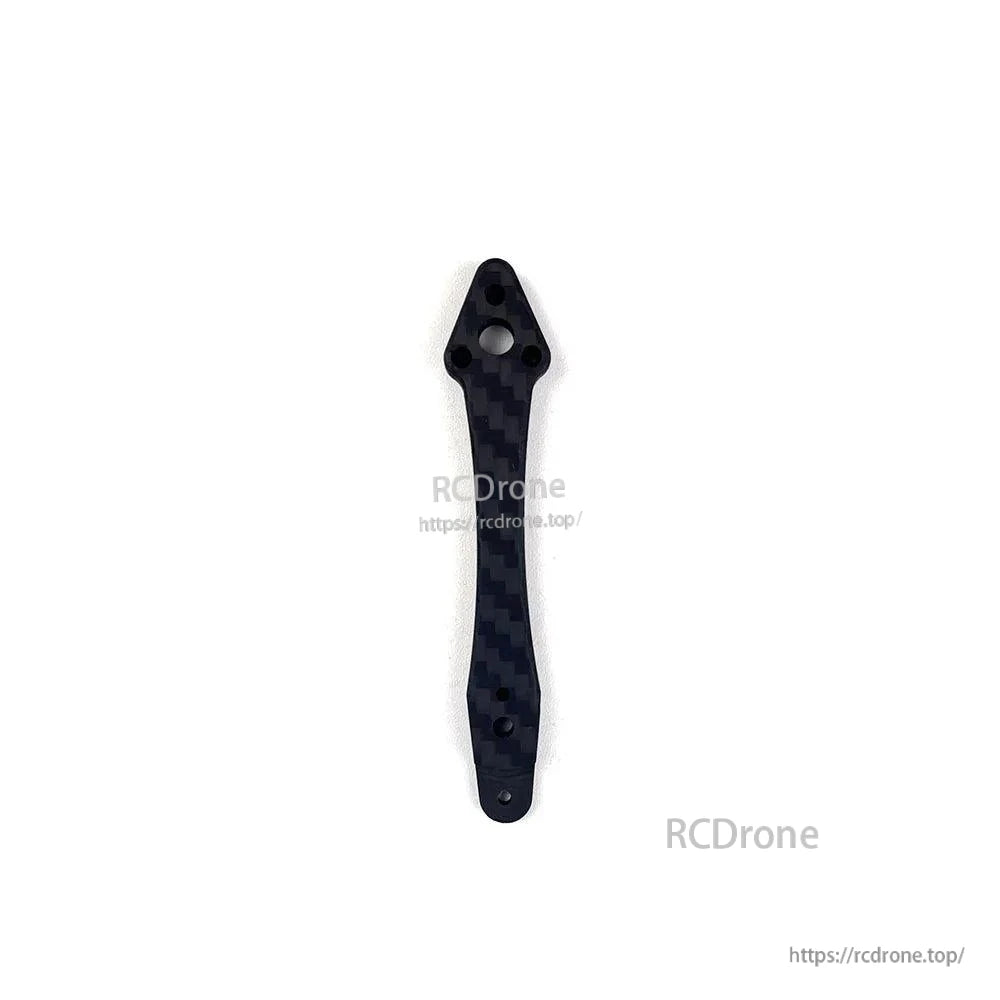Straight carbon fiber replacement arm for 4-inch FPV frame, single piece with motor mount holes