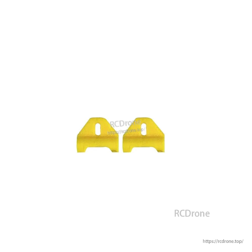 Pair of yellow TPU side mounts/brackets for FoldApe4 frame