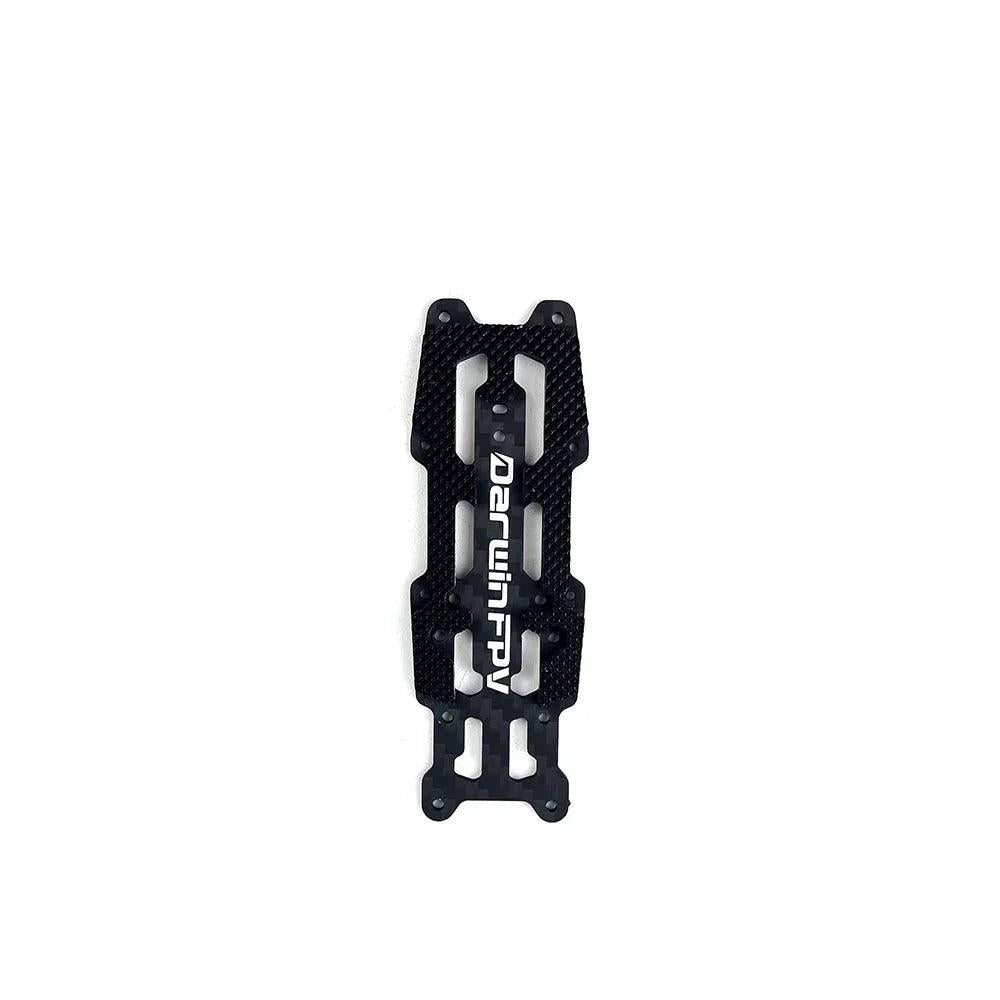 Carbon fiber top plate for DarwinFPV FoldApe4 FPV frame with DarwinFPV logo cutouts