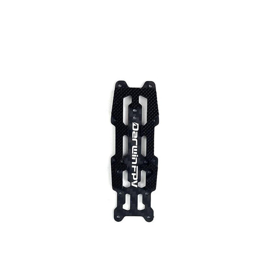 Carbon fiber top plate for DarwinFPV FoldApe4 FPV frame with DarwinFPV logo cutouts